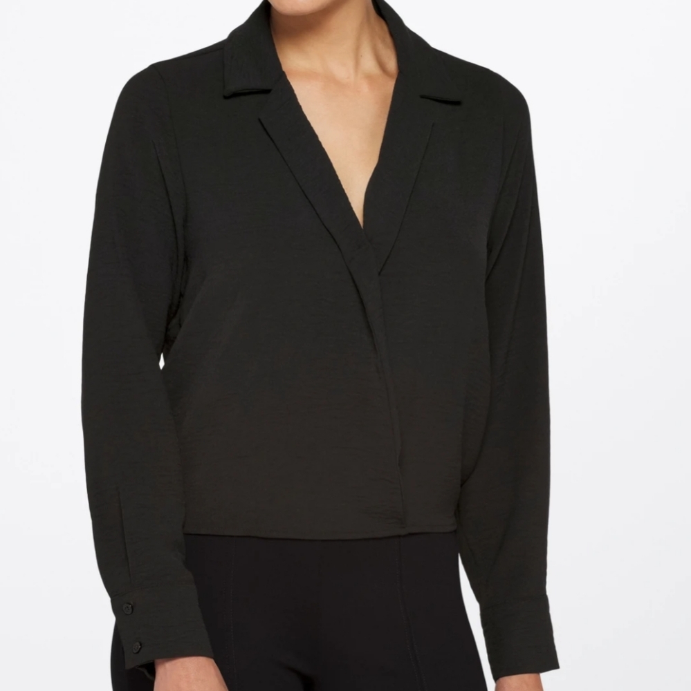 Eldra Collared Surplice blouse